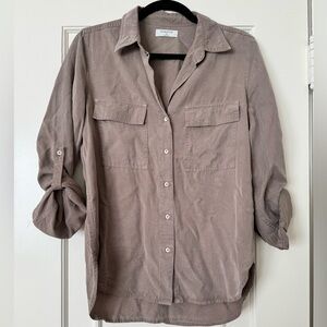 ARITZIA Utility Shirt - Taupe XS